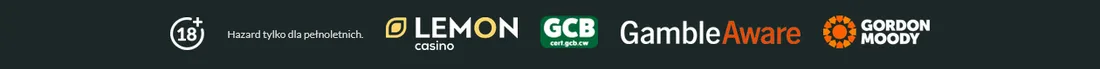 Lemon Casino odpowiedzialna gra – oznaczenie 18 plus, GCB, GambleAware i Gordon Moody